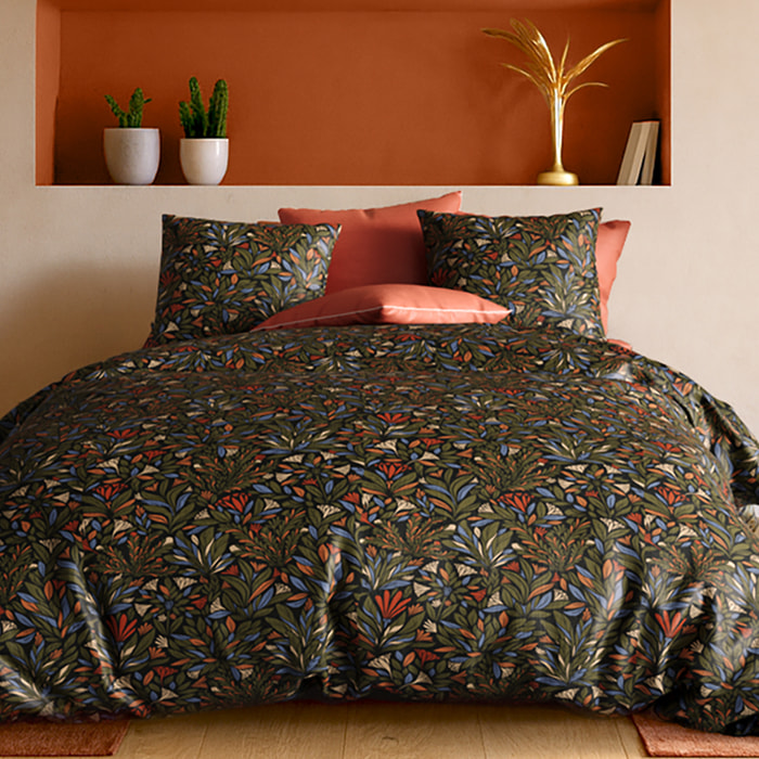 Parure Housse De Couette + 1 taie 100% coton 71fils Bogota