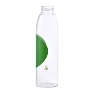 Botella de agua 500ml borosilicato tapa verde de grifo rainbow be