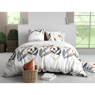 Parure housse de couette imprimée + 2 taies Imanta