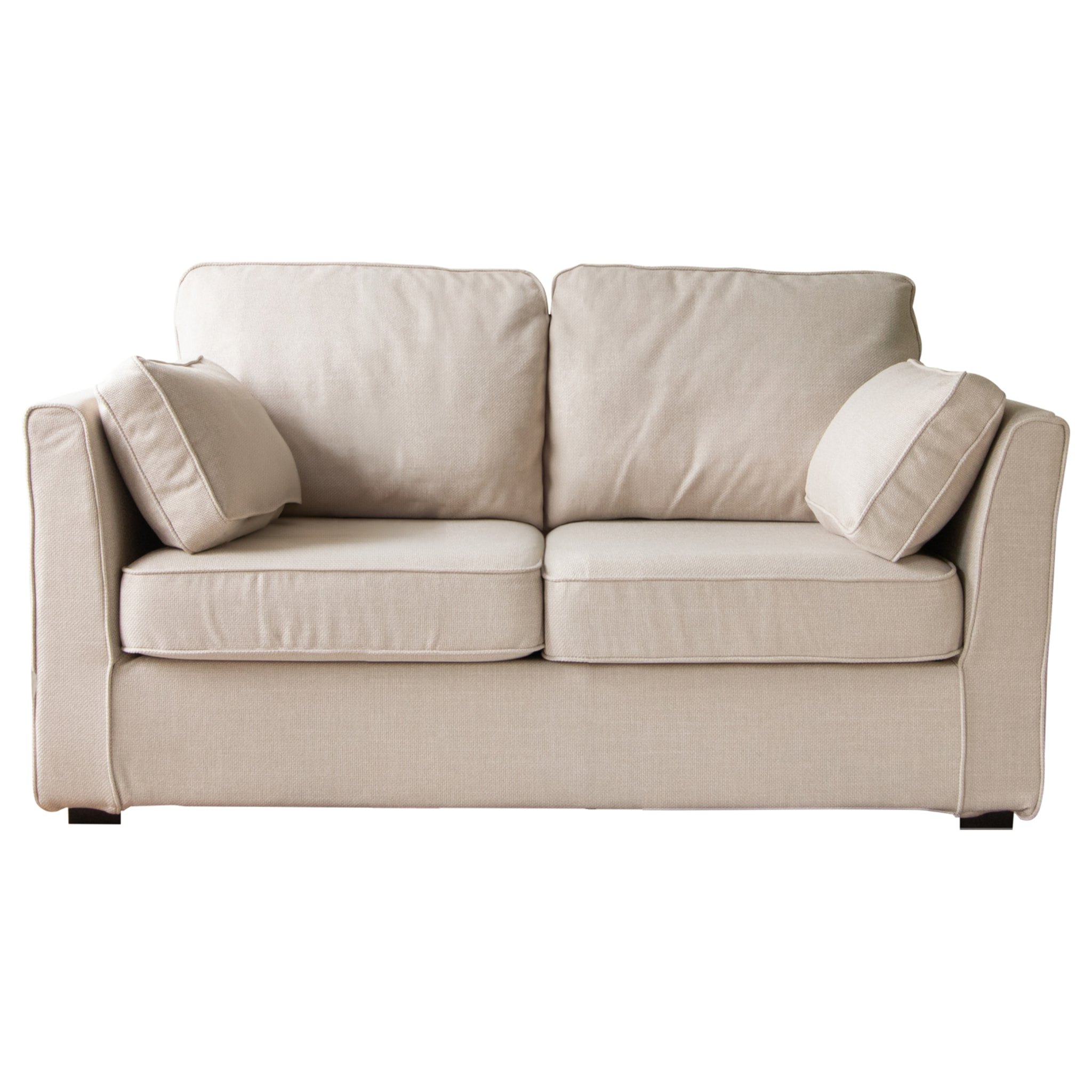 Canapé droit 2 places beige EMILE