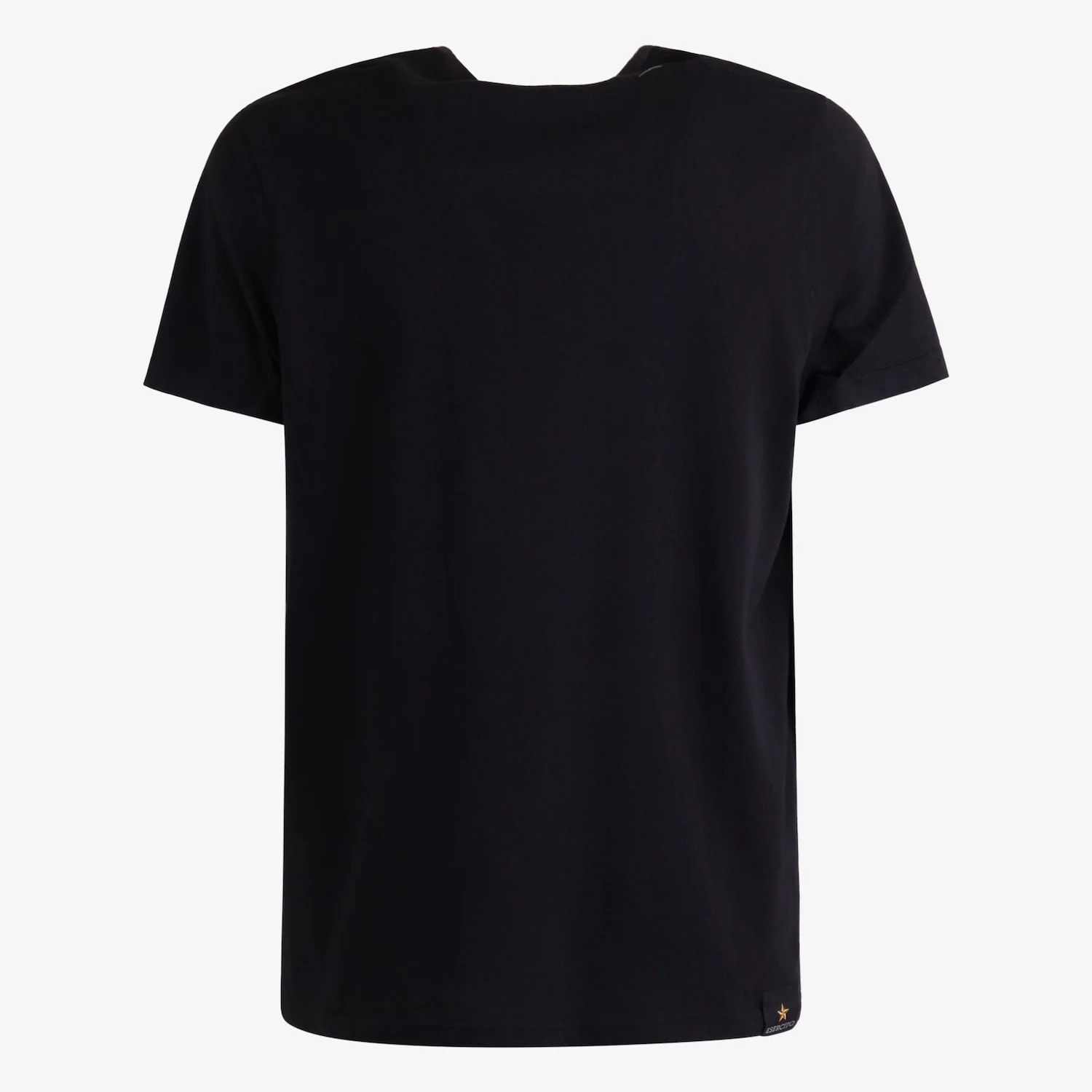 T-shirt Esercito nera in cotone uomo