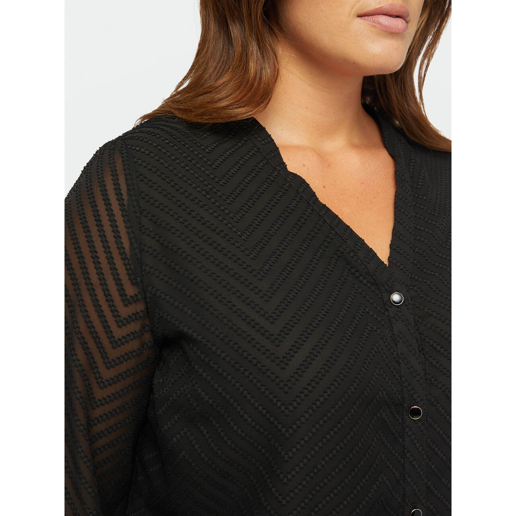 Fiorella Rubino - Blusa en tejido trabajado - Negro