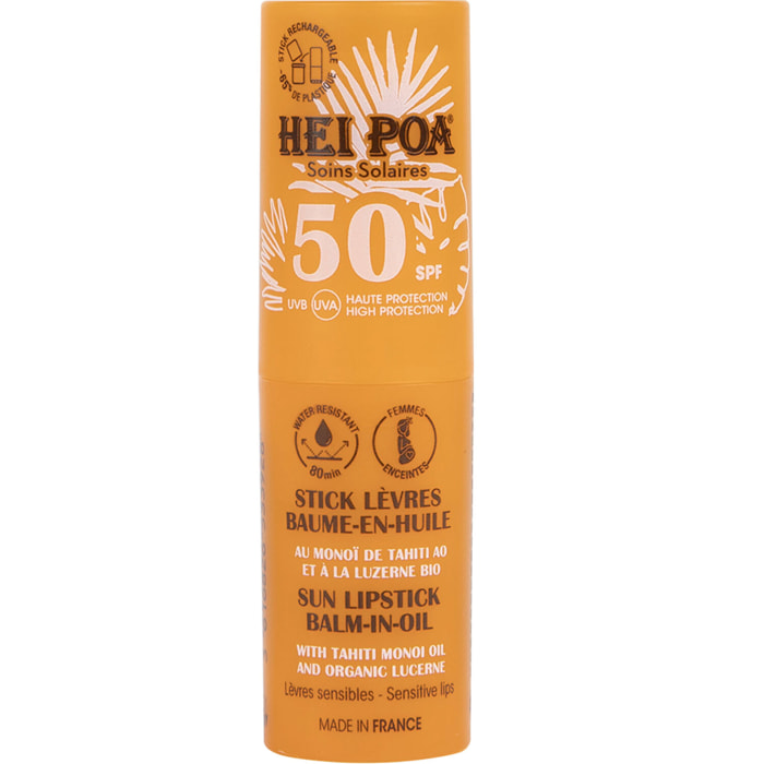 Baume-en-Huile SPF 50 - Stick Lèvres