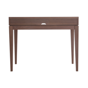 Bureau avec rangements bois foncé noyer L110 cm SEKRET