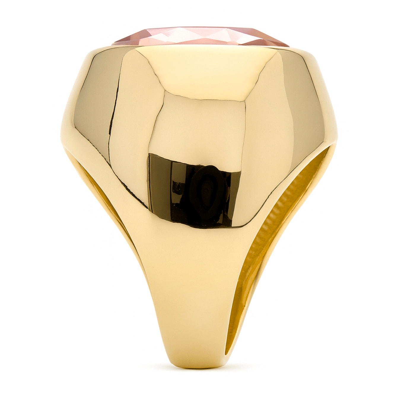 Anillo Ashan acabado oro amarillo 18k