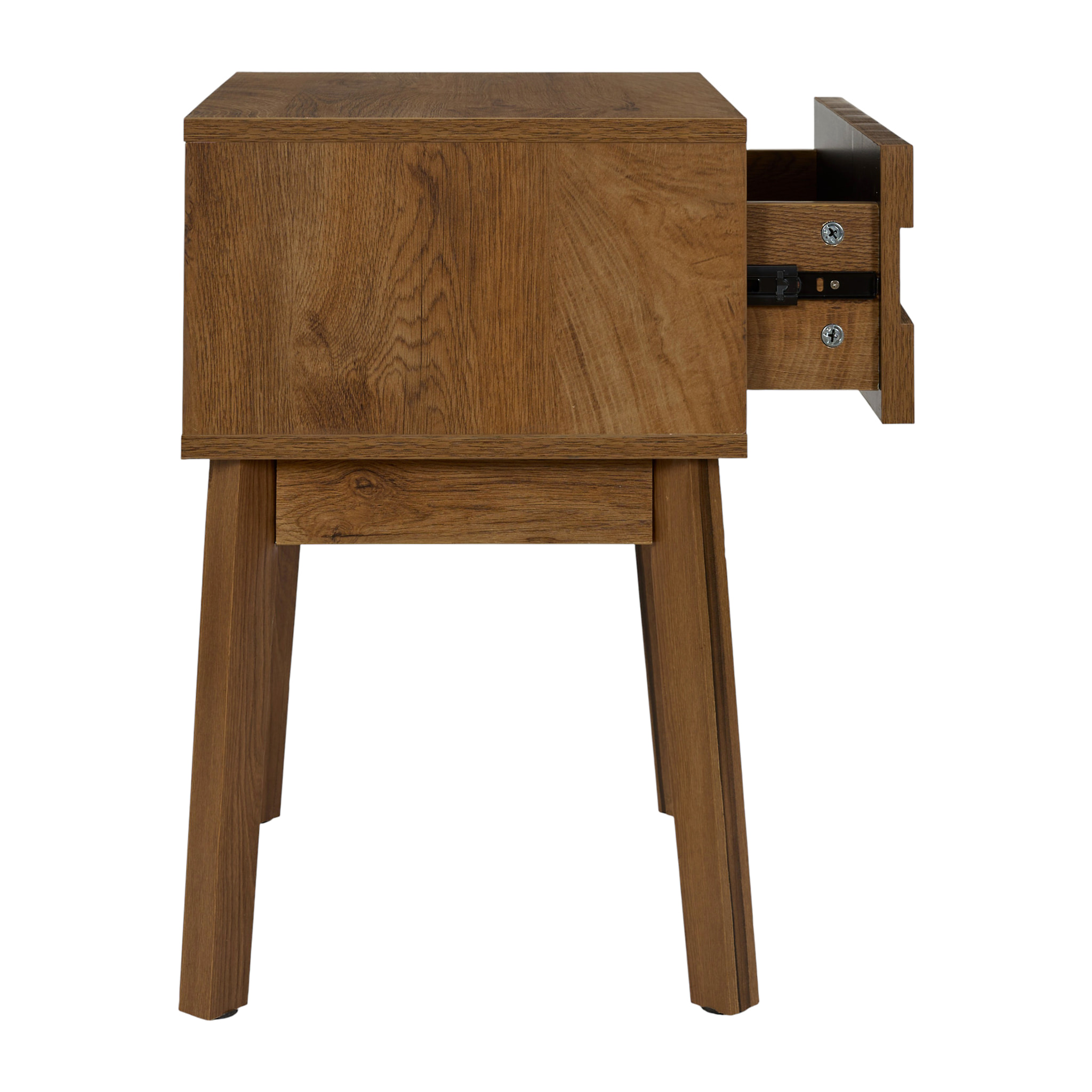 Chevet - HOME DECO FACTORY - Forest - Design Épuré - Marron et Noir