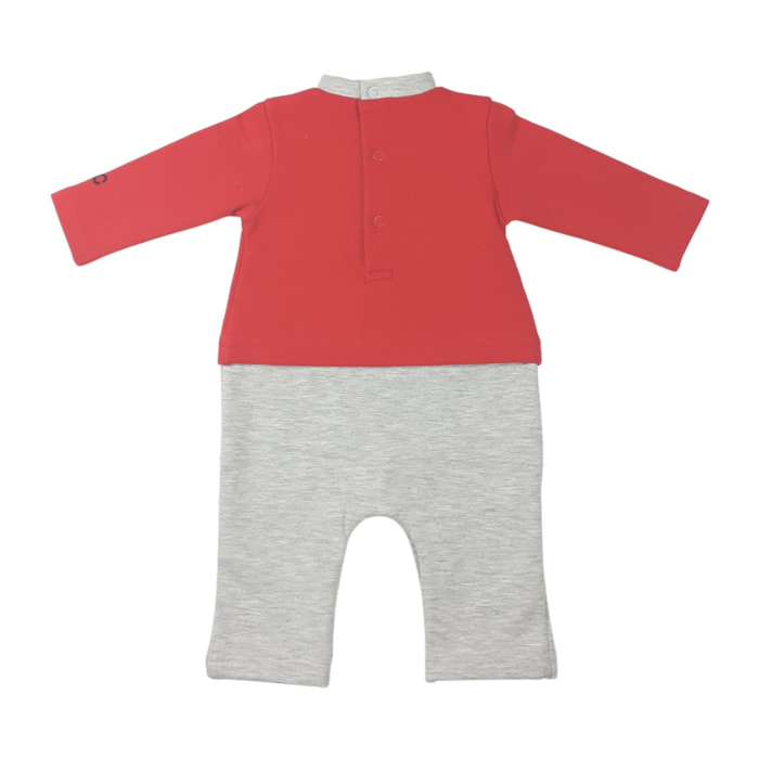 TUTINA SP N FELPA ROSSOG GRIGIO MEL