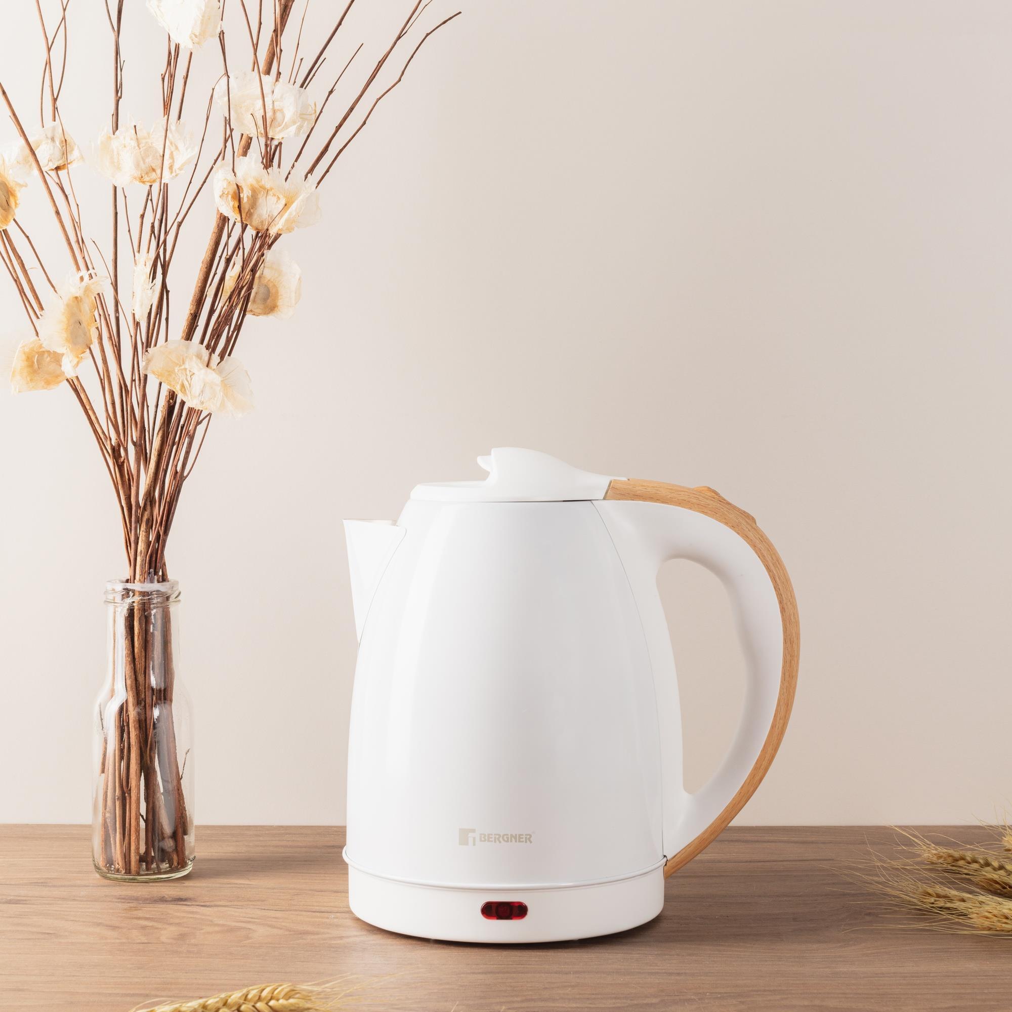 Hervidor Eléctrico 1500-1800W de 1,7L Blanco