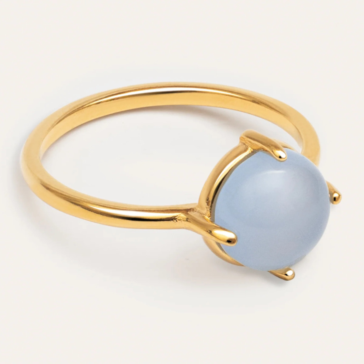 Anillo Celebrate Azul Baño Oro