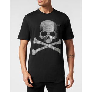PHILIPP PLEIN Camiseta de cuello redondo y manga corta SKULL