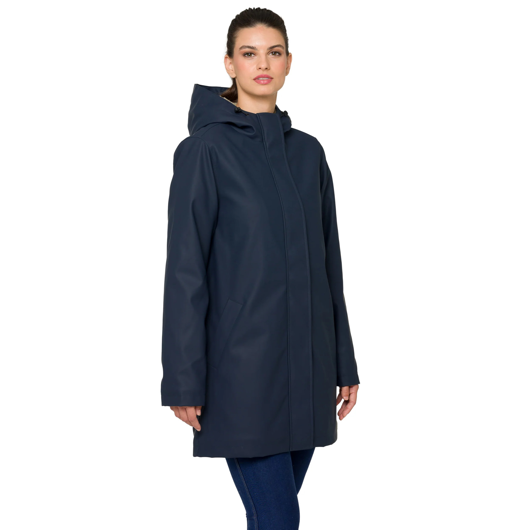 Parka YASMINE imbottito impermeabile blu navy