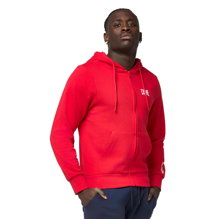 Tuta da uomo con Felpe con cappuccio e zip e pantalone non felpata Leone Basic