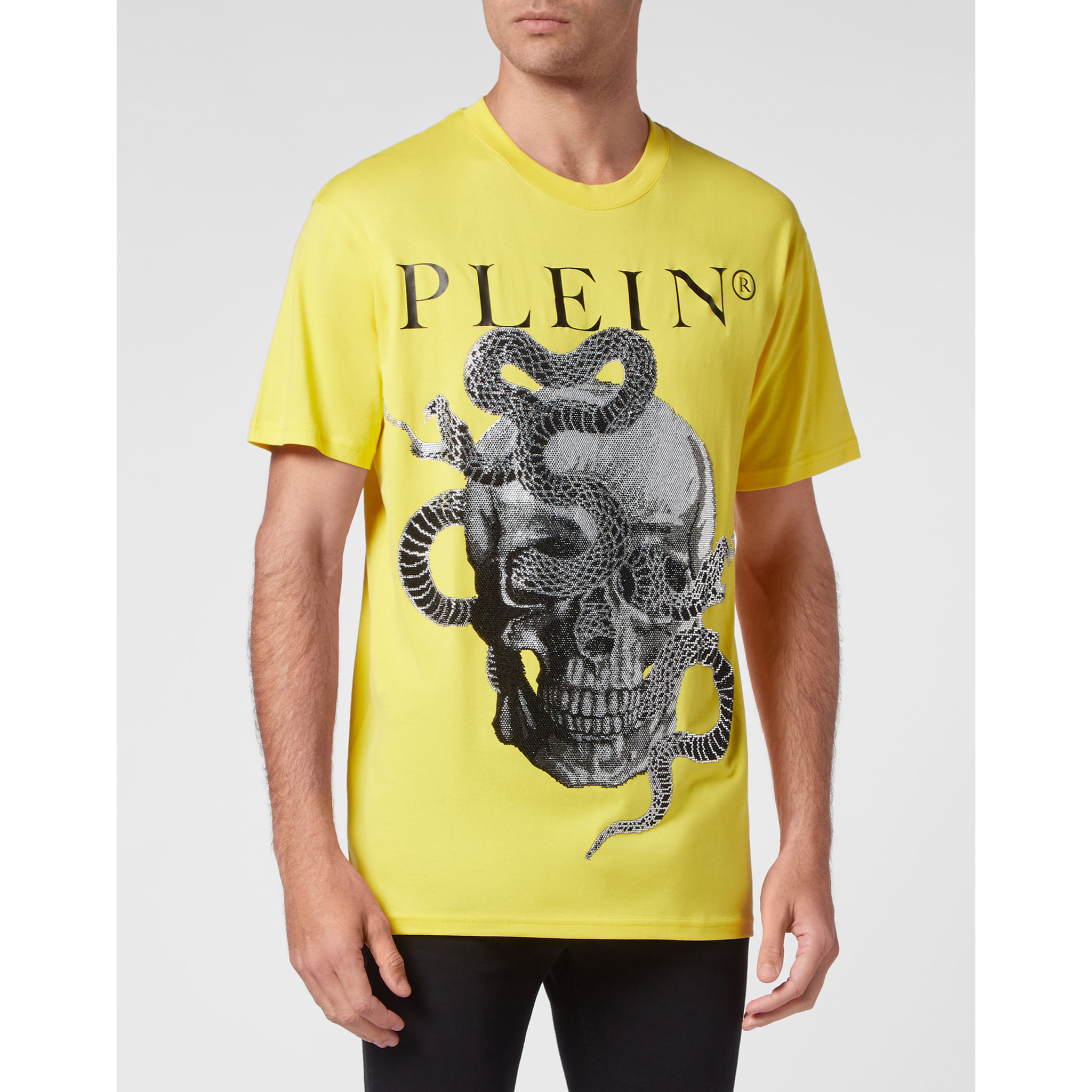 PHILIPP PLEIN T-Shirt Round Neck SNAKE