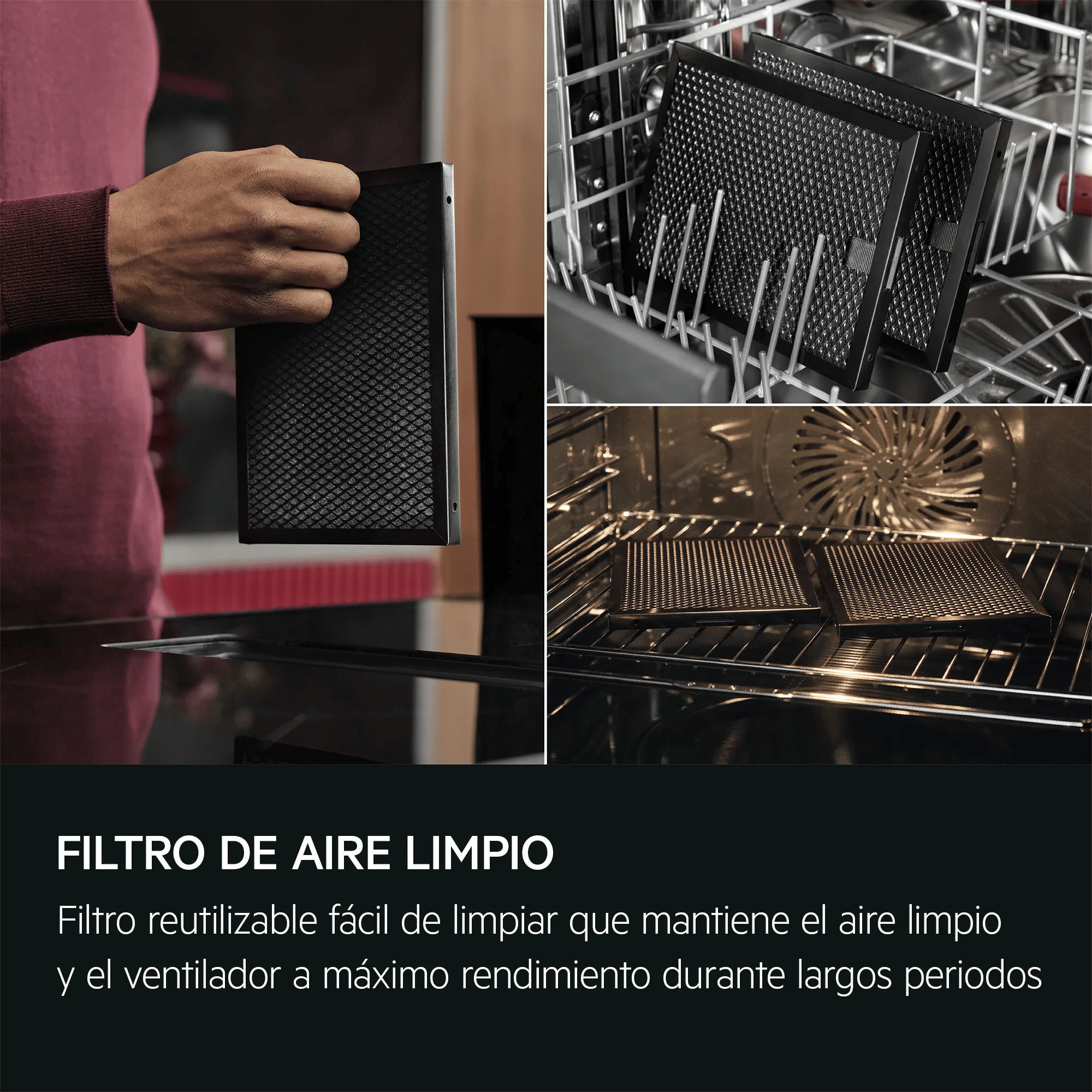 AEG Placa de inducción con campana extractora de 80 cm TH84CB03FB