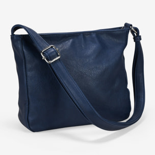 Bolso bandolera azul marino con detalles bordados