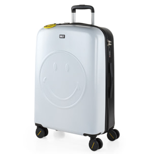Maleta Pc Mediana Smiley Originals Smiley Originals Blanco-Negro