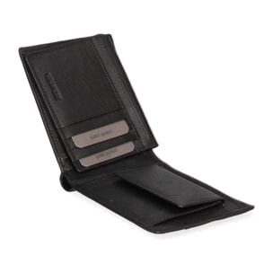 Portafoglio  da uomo In Vera pelle Made in Italy 12x10x3 cm