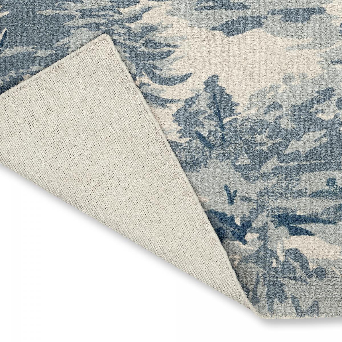 Tapis salon et chambre fait à la main en coton motif floral MADE
