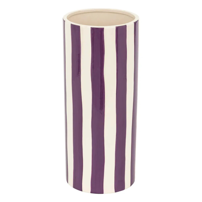 Vase céramique Deep purple violet H30cm