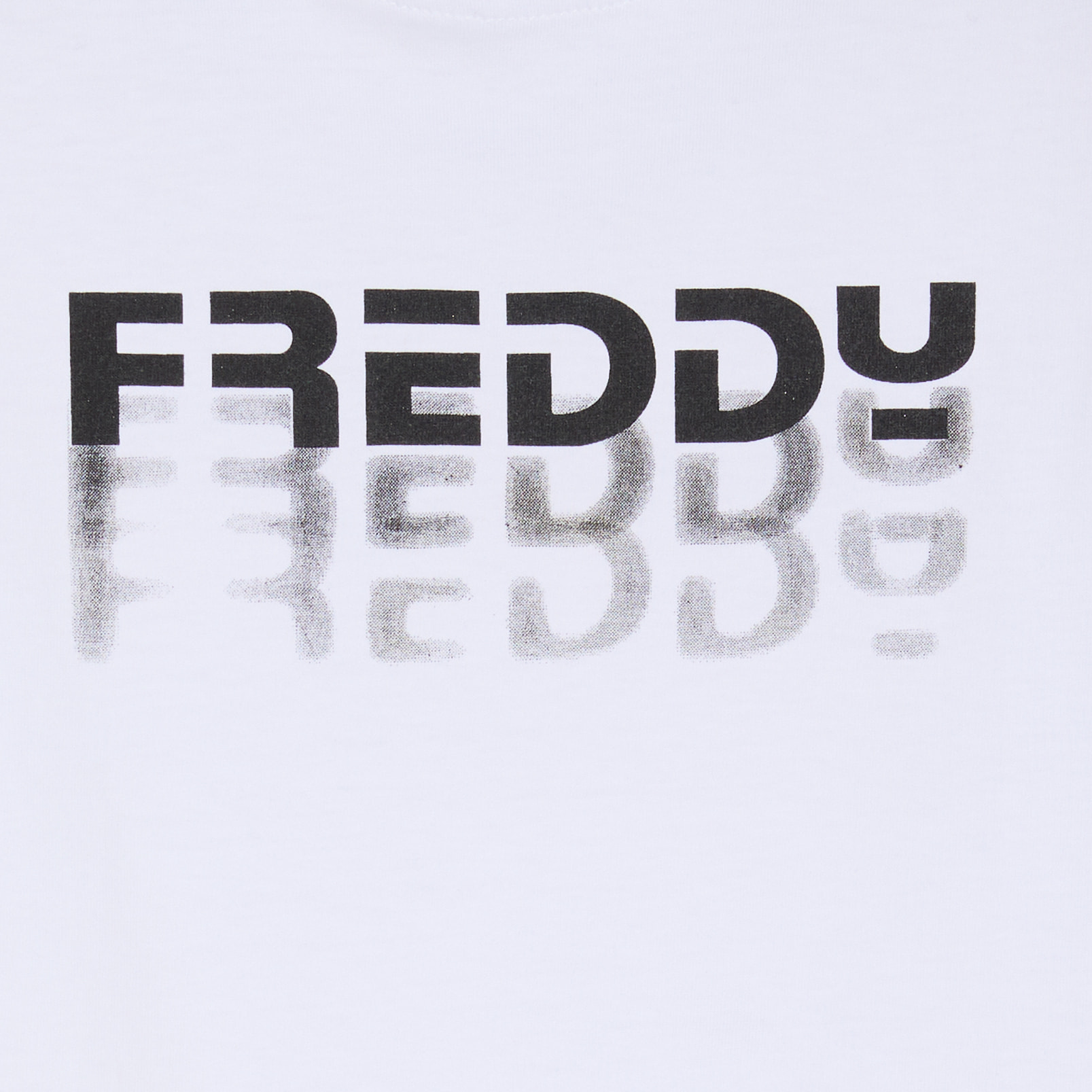 T-shirt Bambina Cropped con Logo FREDDY Degradé