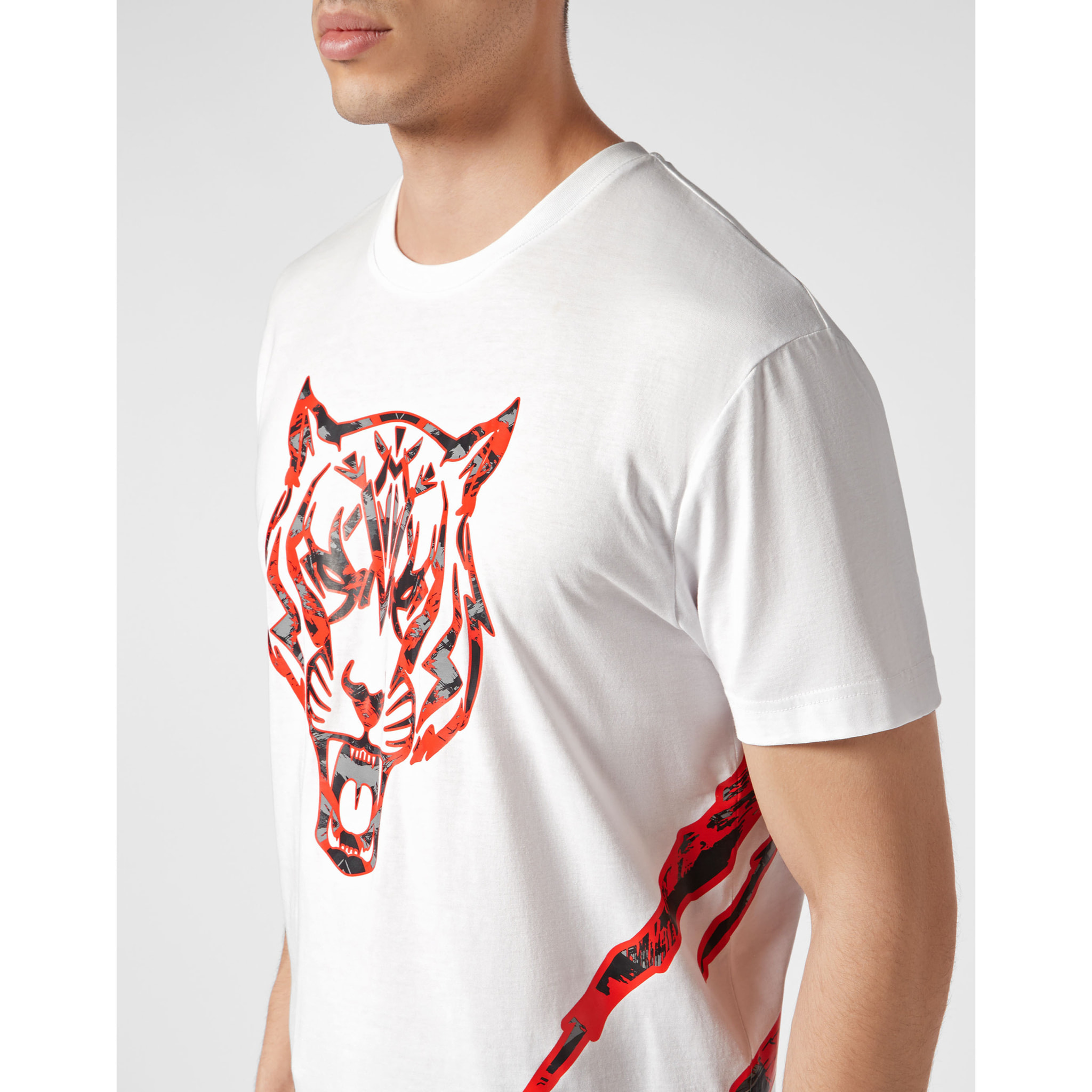 PLEIN SPORT Camiseta cuello pico TIGER