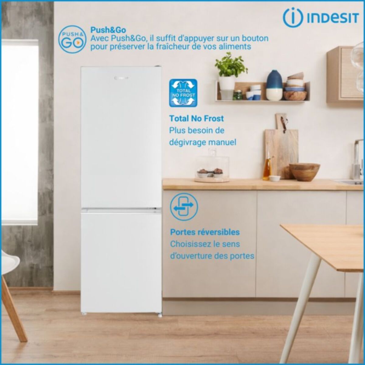 Réfrigérateur combiné INDESIT INK25323W4E
