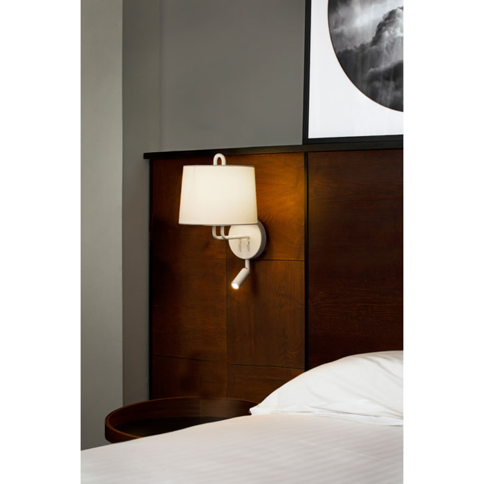 MONTREAL Aplique con lector blanca/beige