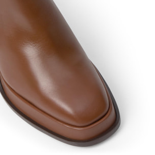 Botín de tacón Bimba en napa con cierre elástico