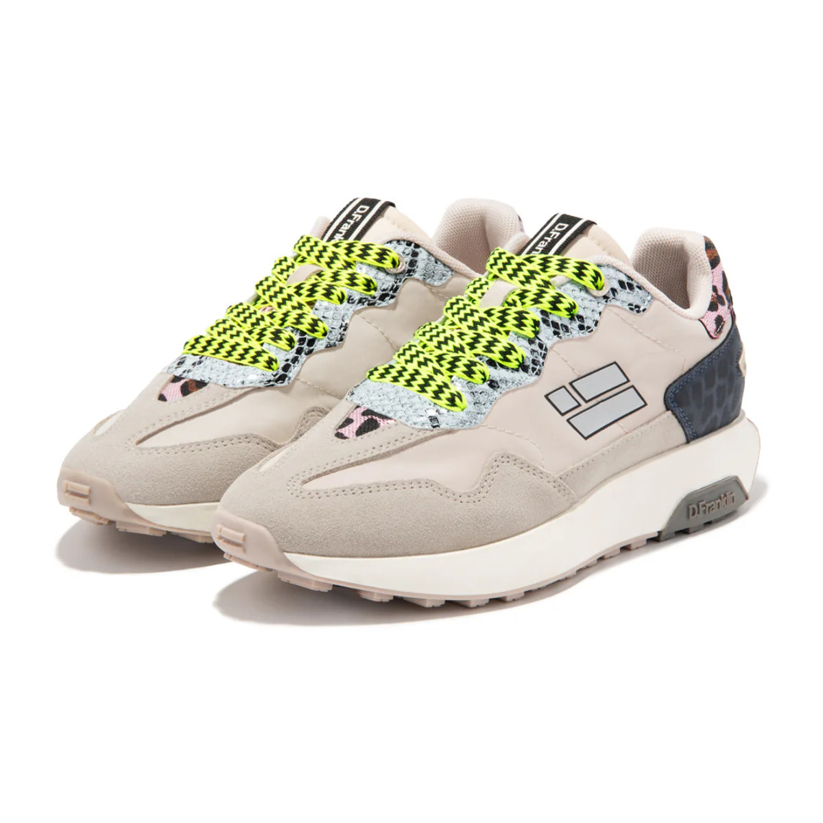 Zapatillas Deportivas Mujer Active Flag Patch Beige D.Franklin