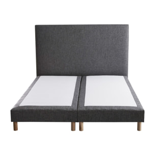 Sommier confort durable SYMBIOSE avec tête de lit lisse élégante