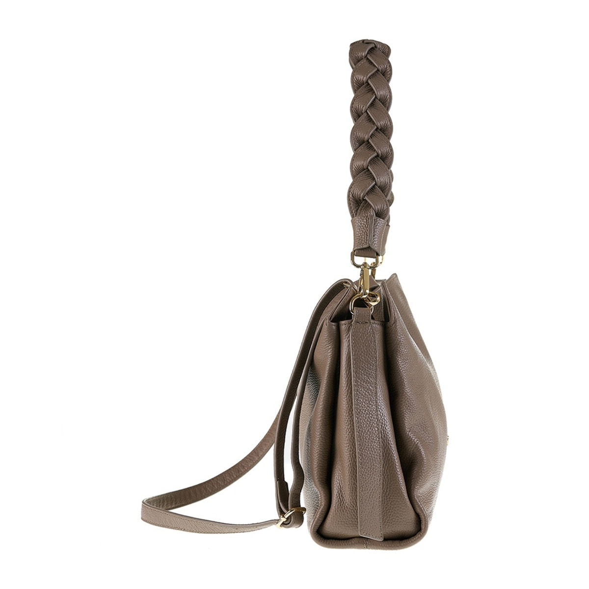 Borsa a spalla da donna Made in Italy - Modello Aurelia Elite - 100% pelle - 30.0 x 25.0 x 12.0 cm