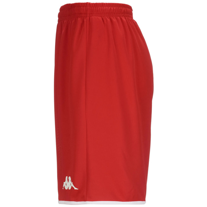 Kappa - Pantaloni Corti Uomo Rosso - Kappa4Basket Dumpo
