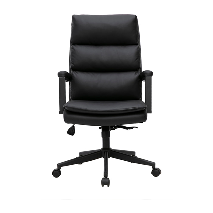 Fauteuil de bureau à roulettes noir SAEL