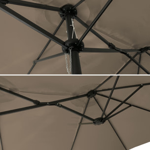 Parasol double LINAI ovale -