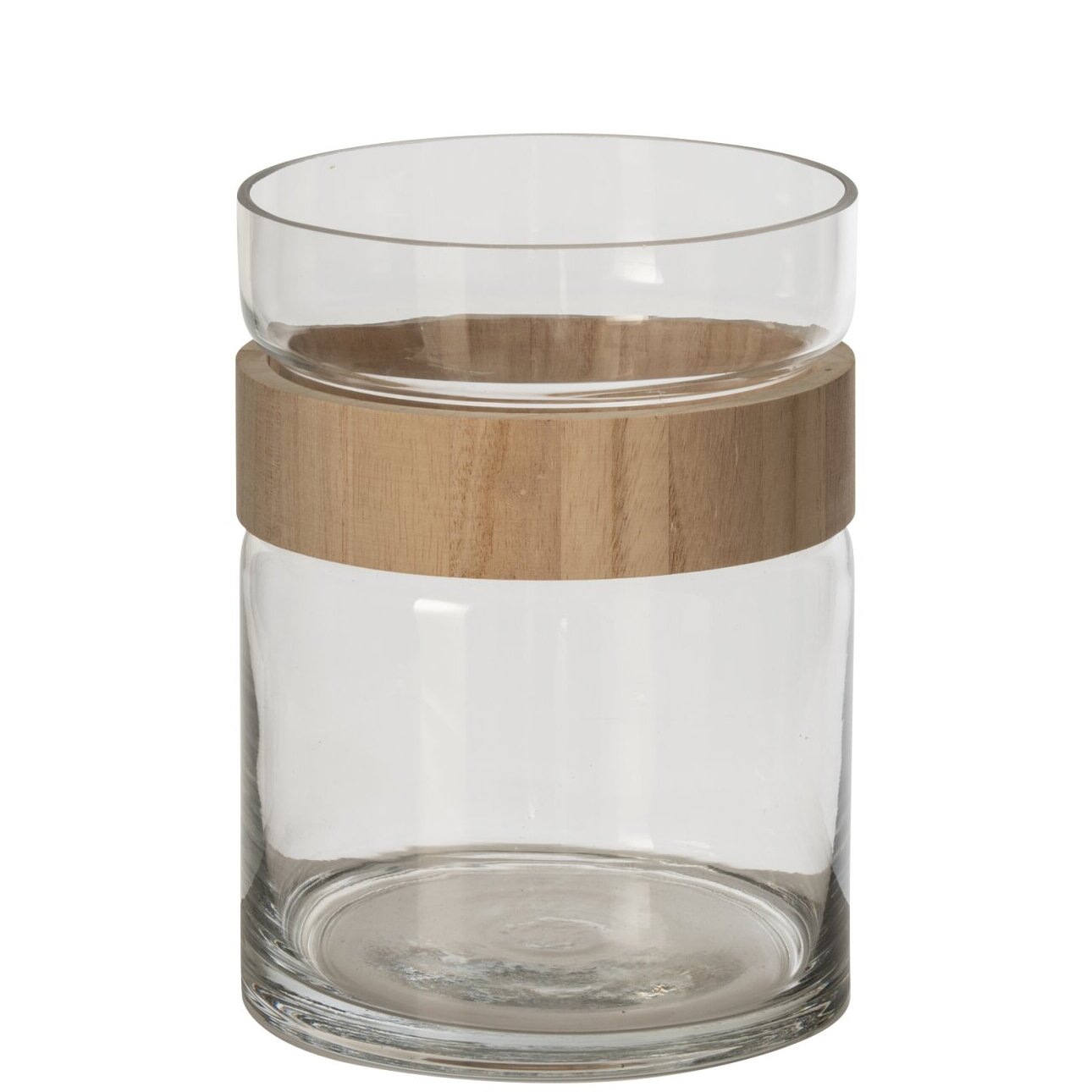 J-Line vase cylindre - verre - naturel/transparent - small