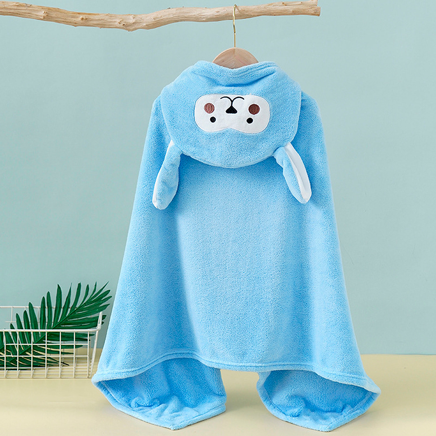 Asciugamano per bambini dal design coniglietto.