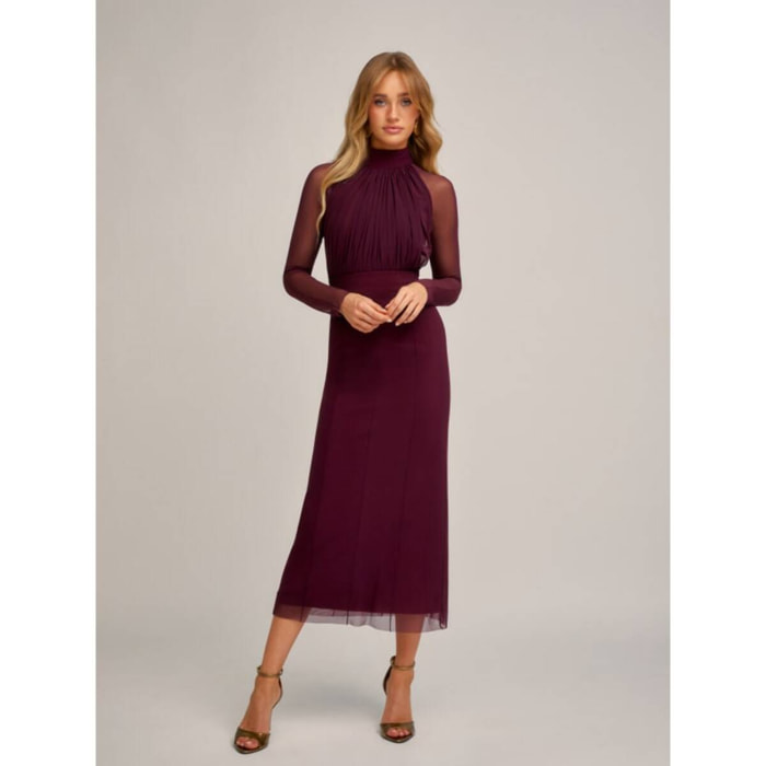 VESTIDO VICTORIA MAVI BERENJENA