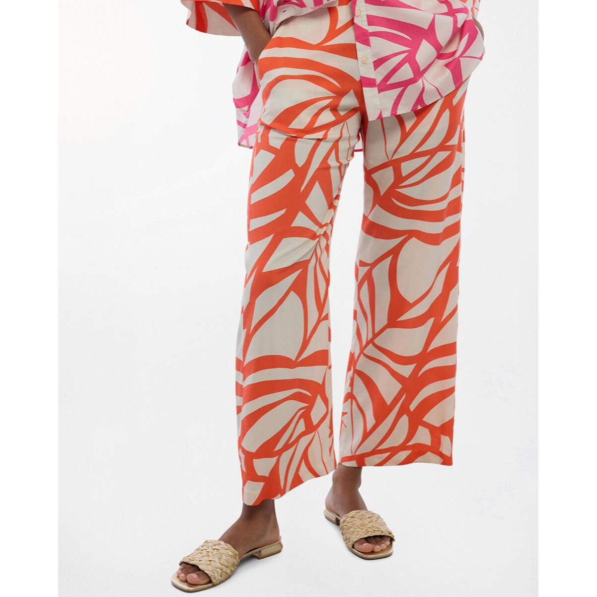 Culotte con stampa foglie