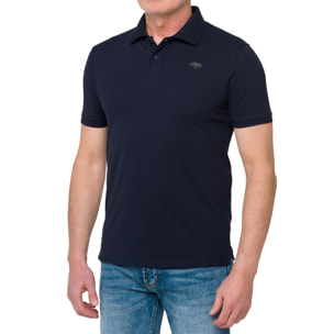 Polo color liso STONEY algodón piqué Azul marino