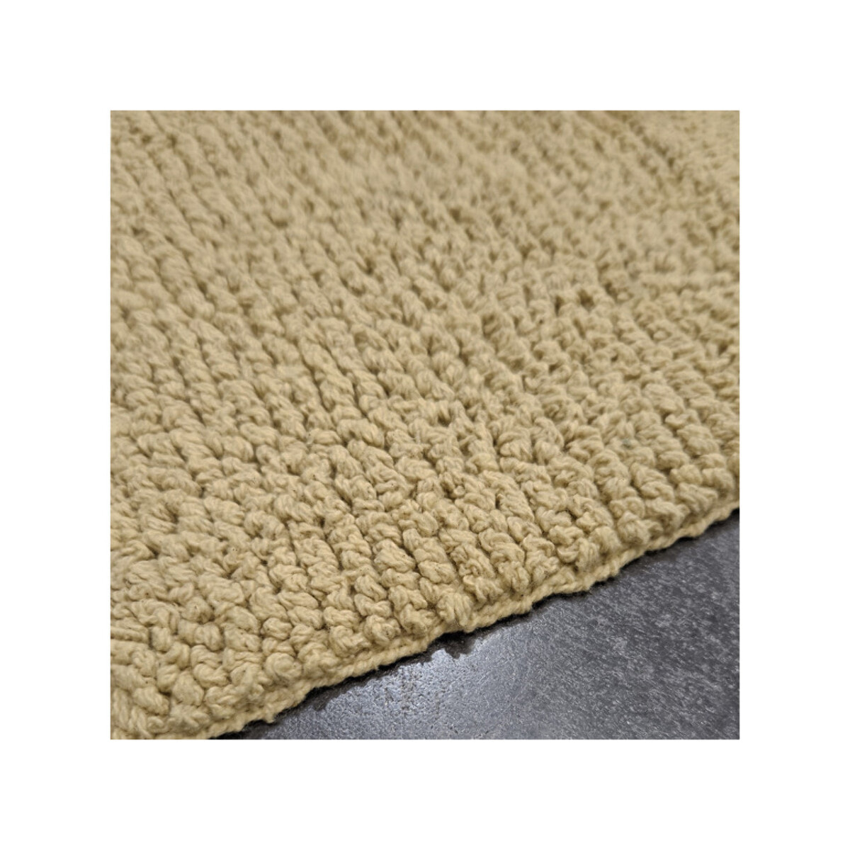 Tapis de salle de bain rectangulaire 40 x 60 cm en coton - WILLOW