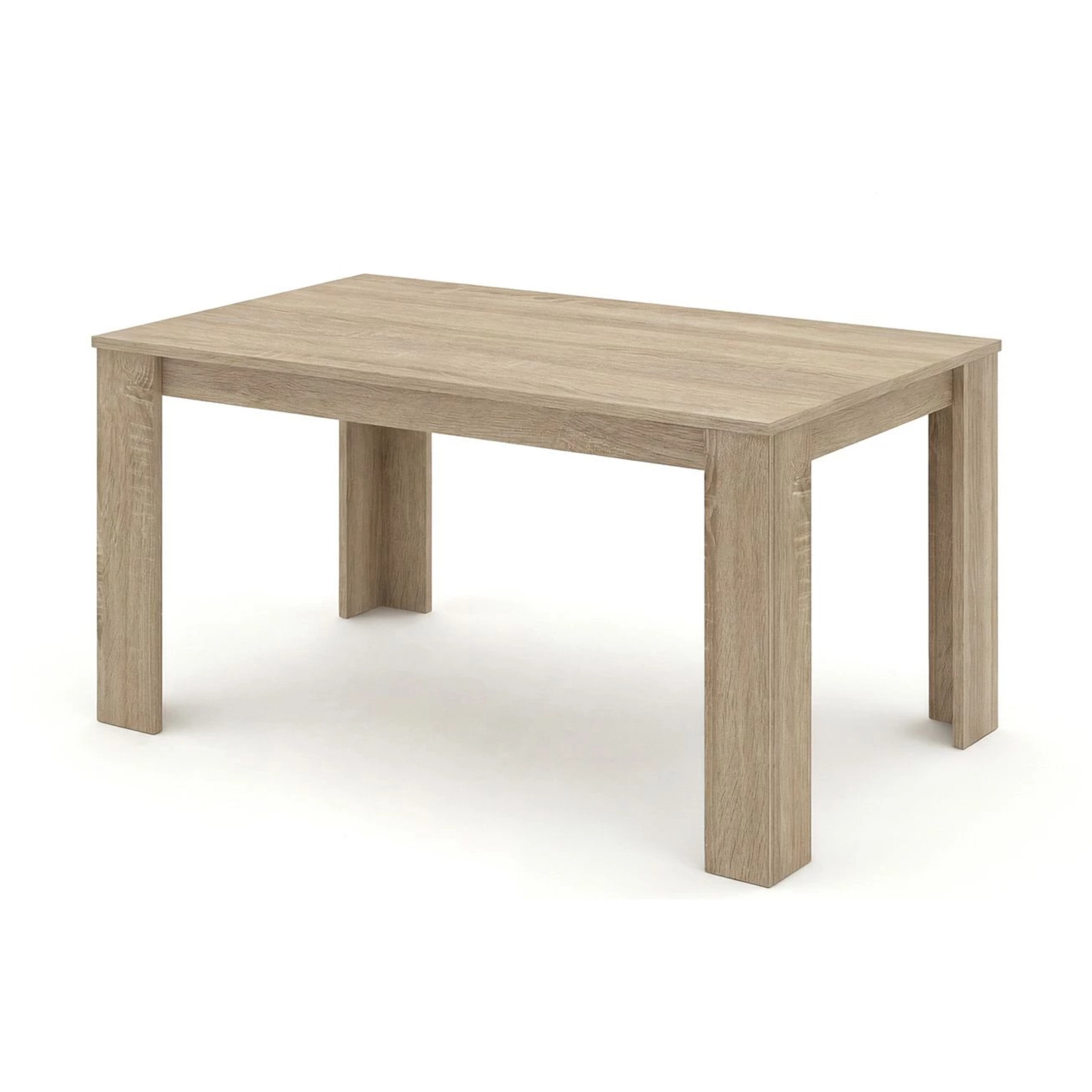 Mesa de comedor fija en roble canadian 140X80 cm Naya Roble Canadian