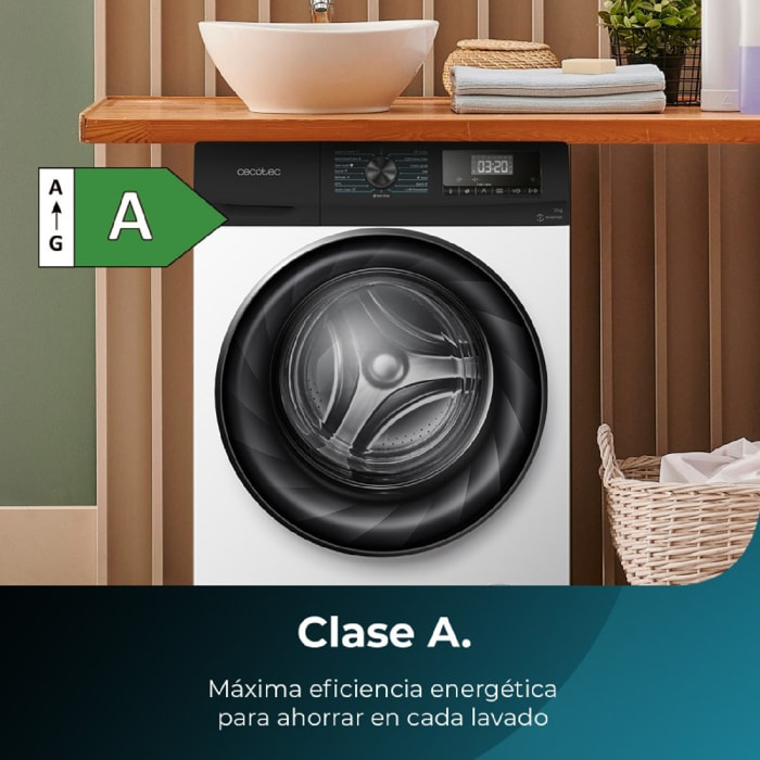 Cecotec Lavadora de carga frontal Lavadora Bolero DressCode 12700 Inverter A