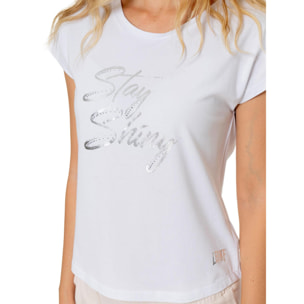 Camiseta elegante de manga corta para mujer