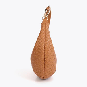 Borsa intrecciata a mezzaluna
