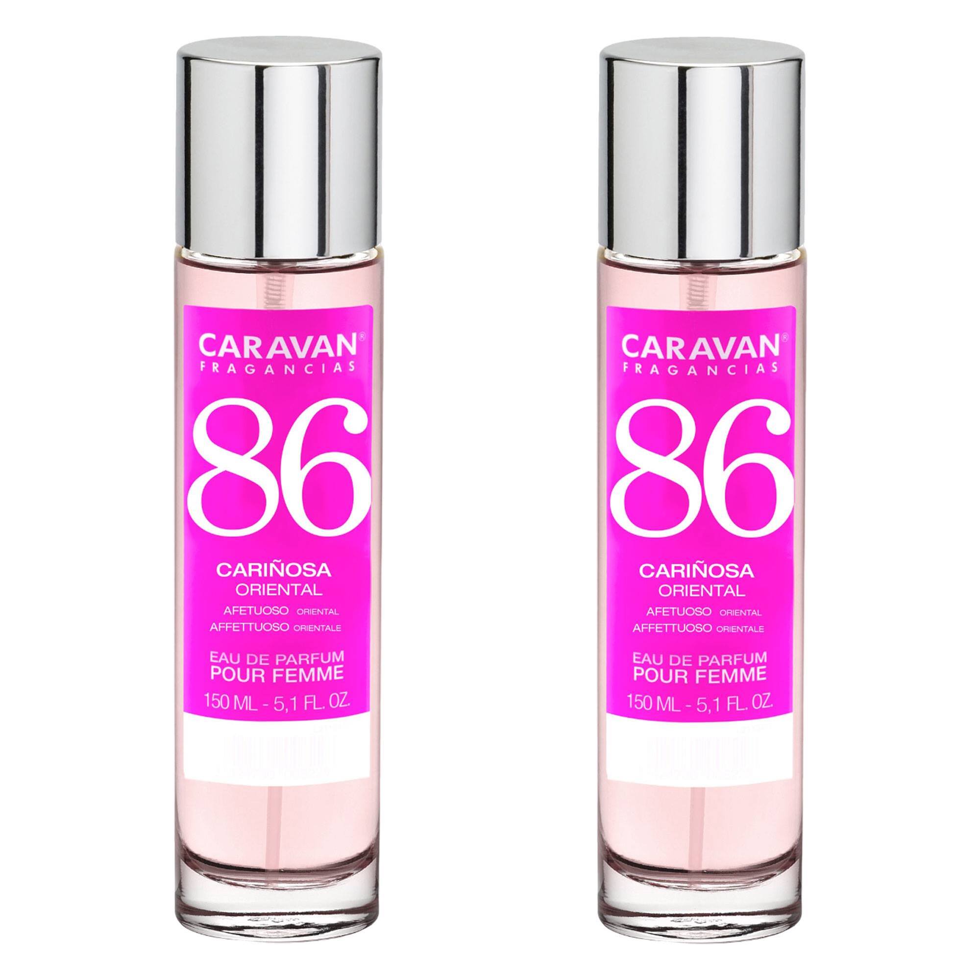 Caravan fragancias - caja de regalo con 2 perfumes nº86 de 150 ml, para mujer