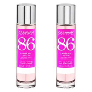 Caravan fragancias - caja de regalo con 2 perfumes nº86 de 150 ml, para mujer