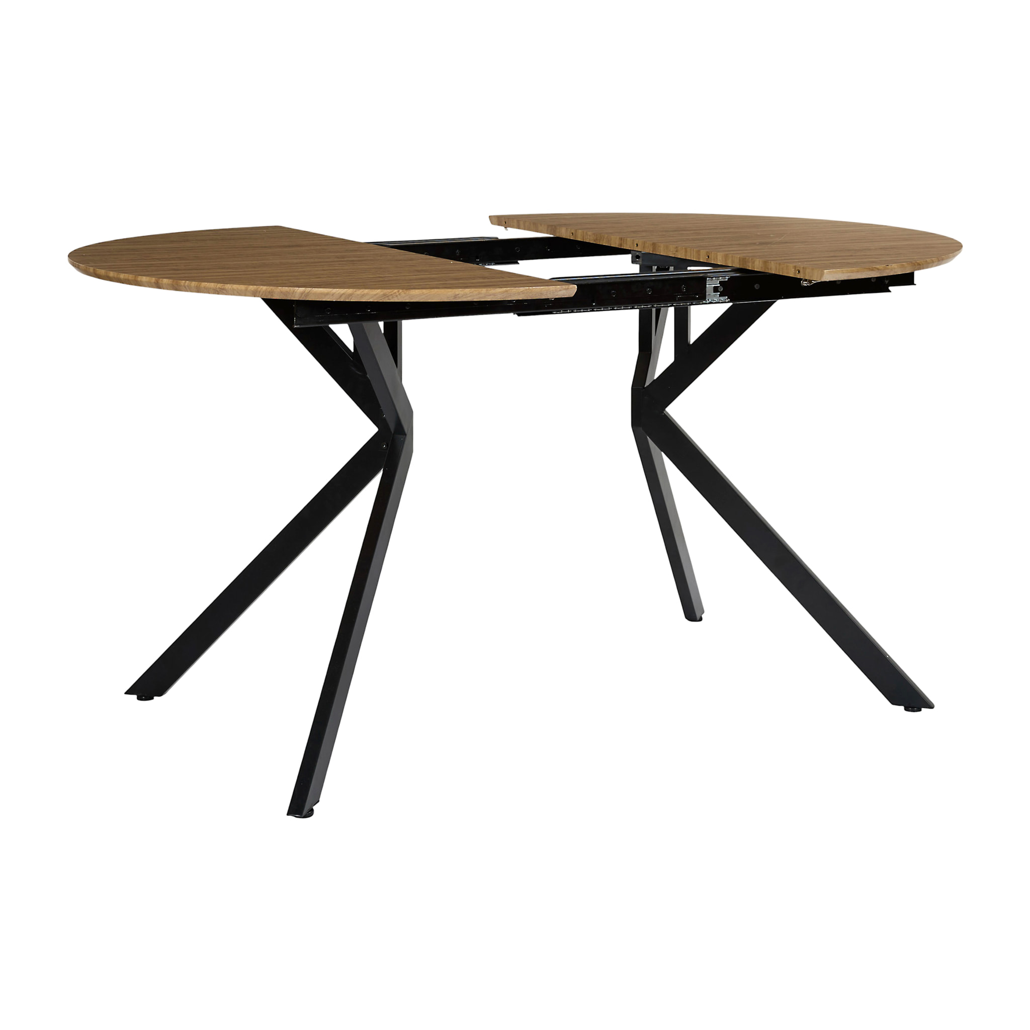 Table De Repas - HOME DECO FACTORY - Heritage - Extensible - Marron et Noir
