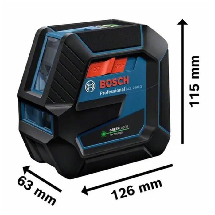 Laser lignes et points vert GCL 2-50 G + RM 10 + trépied BT 150 - BOSCH - 0601066M01