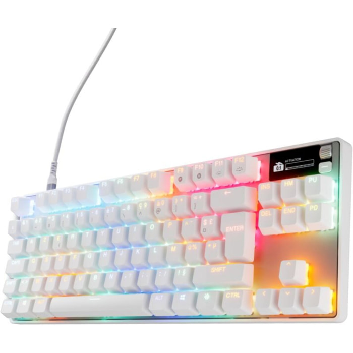 Clavier gamer STEELSERIES Apex Pro TKL Gen 3 FR Blanc