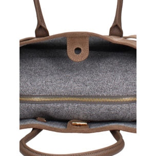 Borsa a mano da donna Made in Italy - Modello Lumina Lux - 100% pelle - 28.0 x 20.0 x 13.0 cm